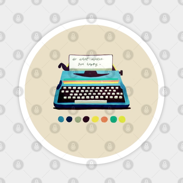 typewriter Magnet by TheLeftyWork's